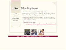 Tablet Screenshot of firstclassconferences.com